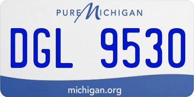 MI license plate DGL9530