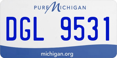 MI license plate DGL9531