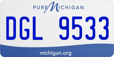 MI license plate DGL9533