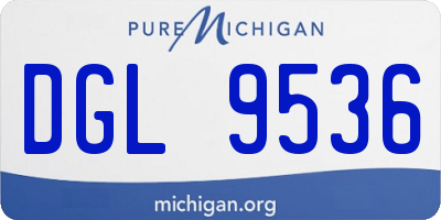 MI license plate DGL9536