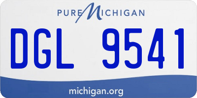 MI license plate DGL9541