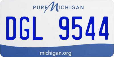 MI license plate DGL9544