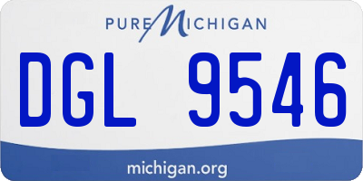 MI license plate DGL9546