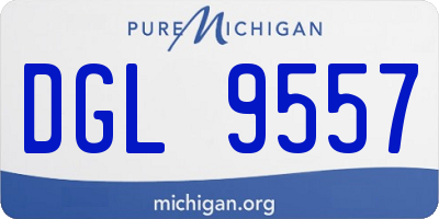 MI license plate DGL9557