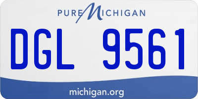 MI license plate DGL9561