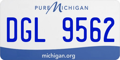 MI license plate DGL9562