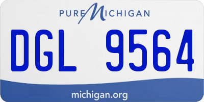 MI license plate DGL9564