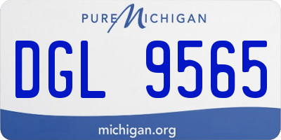 MI license plate DGL9565