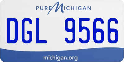 MI license plate DGL9566