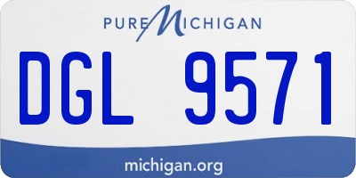 MI license plate DGL9571
