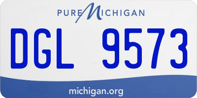 MI license plate DGL9573