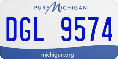 MI license plate DGL9574