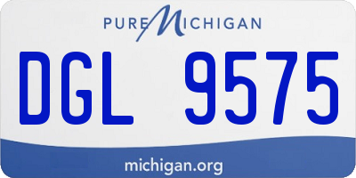 MI license plate DGL9575