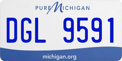 MI license plate DGL9591