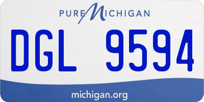 MI license plate DGL9594