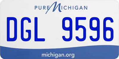MI license plate DGL9596