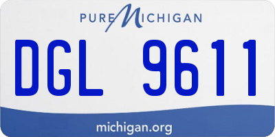 MI license plate DGL9611