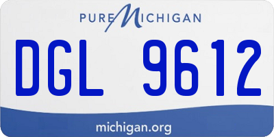 MI license plate DGL9612