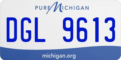 MI license plate DGL9613