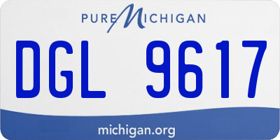 MI license plate DGL9617