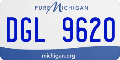 MI license plate DGL9620