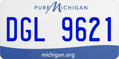 MI license plate DGL9621