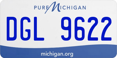 MI license plate DGL9622