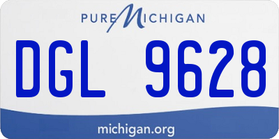 MI license plate DGL9628