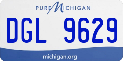MI license plate DGL9629