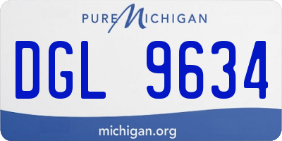 MI license plate DGL9634