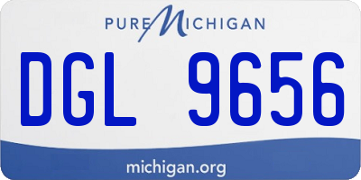 MI license plate DGL9656