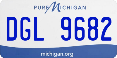 MI license plate DGL9682