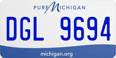 MI license plate DGL9694