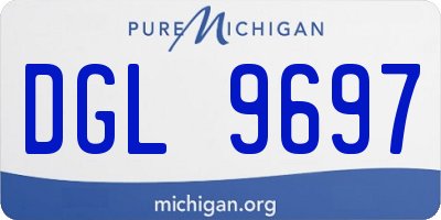 MI license plate DGL9697