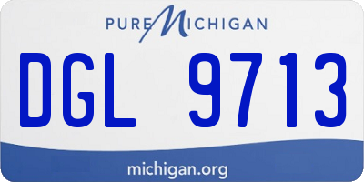 MI license plate DGL9713