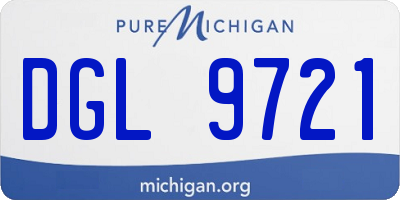 MI license plate DGL9721