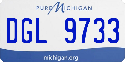 MI license plate DGL9733