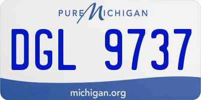 MI license plate DGL9737