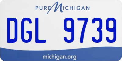 MI license plate DGL9739