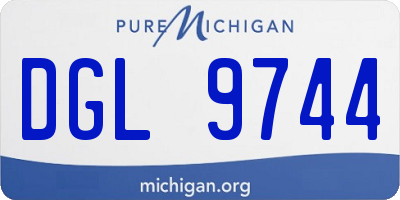 MI license plate DGL9744