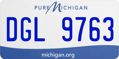 MI license plate DGL9763