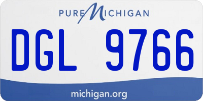 MI license plate DGL9766