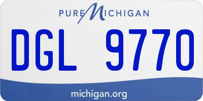 MI license plate DGL9770