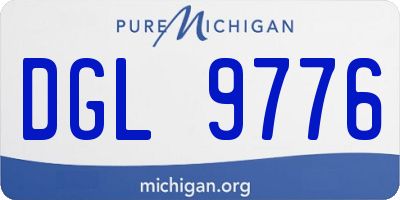 MI license plate DGL9776