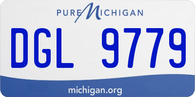 MI license plate DGL9779