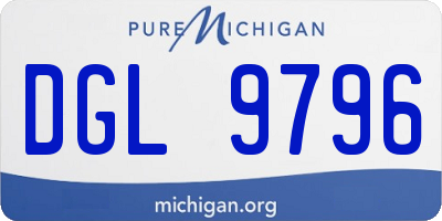 MI license plate DGL9796