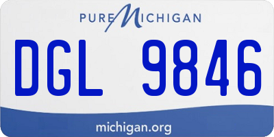 MI license plate DGL9846