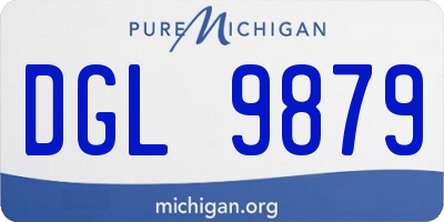 MI license plate DGL9879