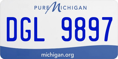 MI license plate DGL9897