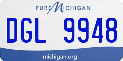 MI license plate DGL9948